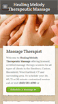 Mobile Screenshot of healingmelodymassage.com