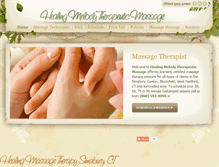 Tablet Screenshot of healingmelodymassage.com